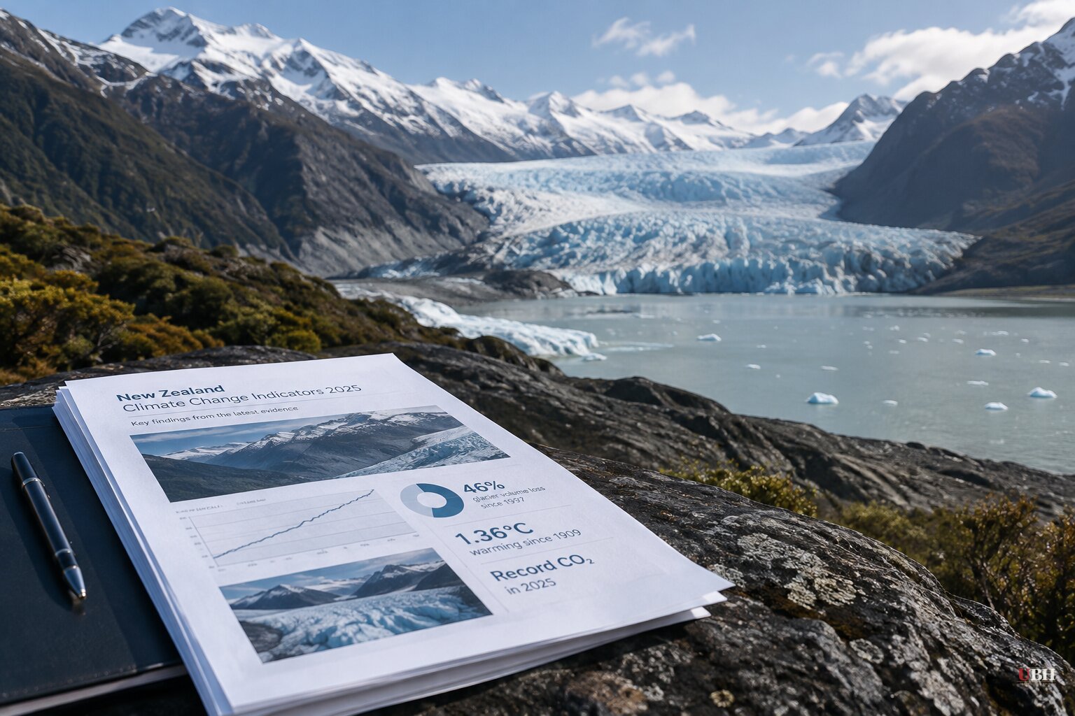 New Zealand Report Finds 1.36°C Warming Since 1909, Record CO2, Glaciers Down Nearly Half Since 1997