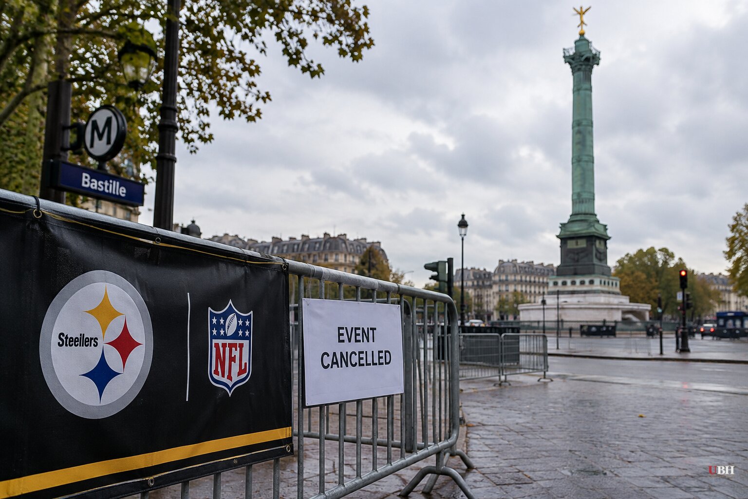 NFL Cancels Steelers House Fan Event in Paris's Bastille District, Says Sunday Game at Stade de France Still On