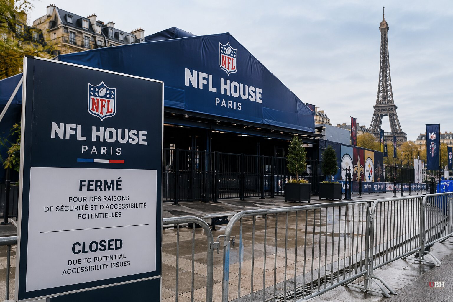 NFL Closes Paris 'NFL House' Fan Hub as Protests Loom, Steelers-Saints Game Still Set for Sunday