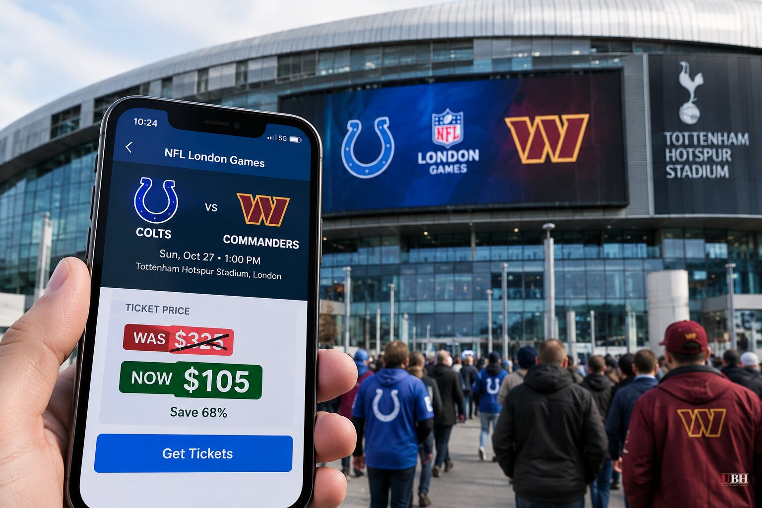 NFL Slashes Colts-Commanders London Ticket Prices From $325 to $105 After Sales Lag