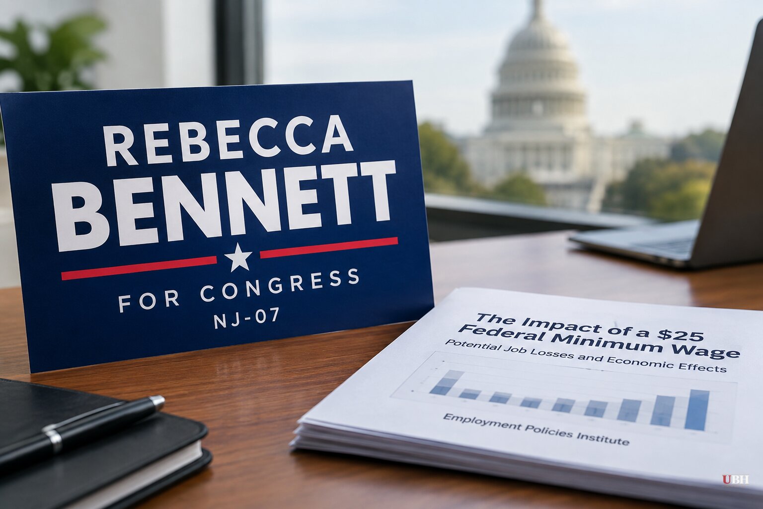 NJ-07 Candidate Rebecca Bennett Backs $25 Federal Minimum Wage a Study Says Would Cost Millions of Jobs