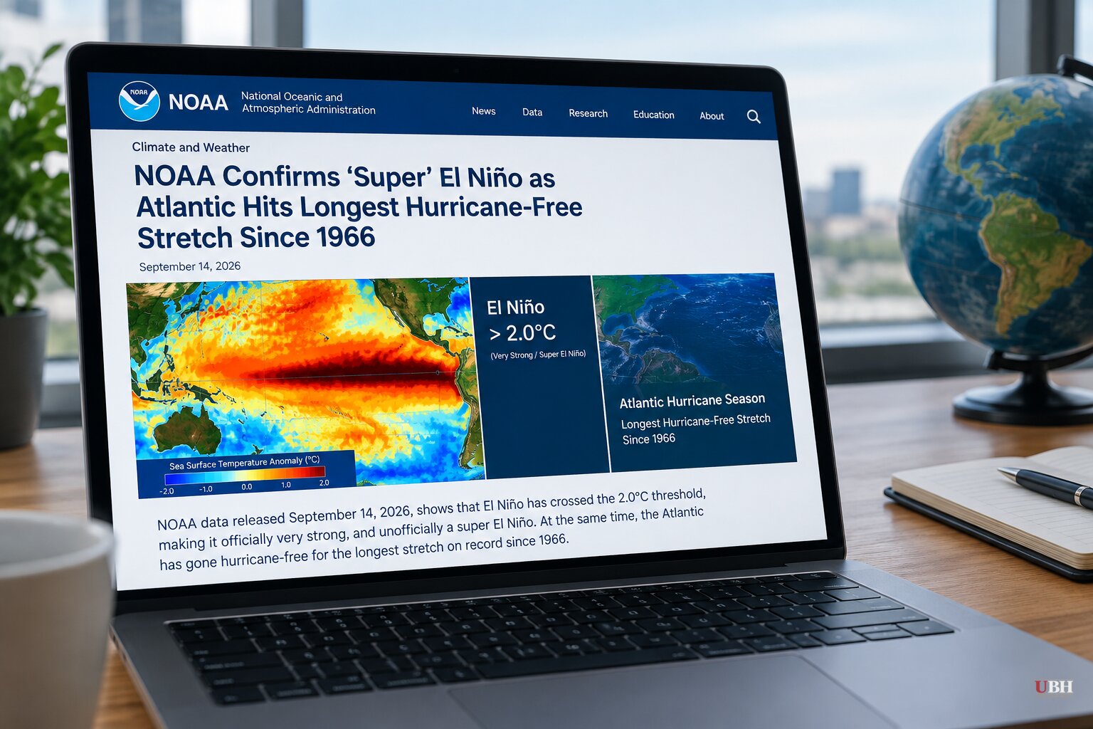 NOAA Confirms 'Super' El Niño as Atlantic Hits Longest Hurricane-Free Stretch Since 1966
