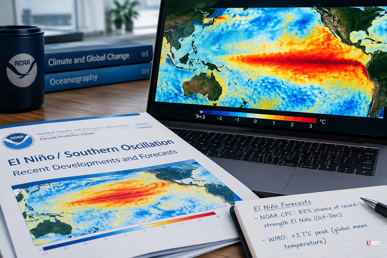 NOAA Puts 83% Odds on Record-Strength El Niño This Fall as WMO Forecasts +3.7°C Peak