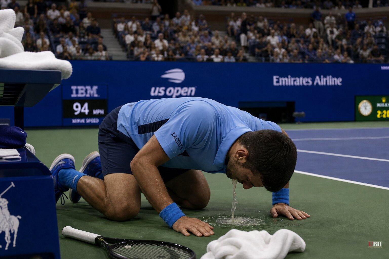 Novak Djokovic Vomits Repeatedly, Sobs in Five-Set Loss to Mariano Navone in US Open First Round