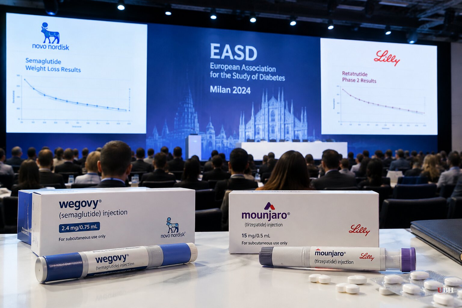 Novo Nordisk and Eli Lilly Release Dueling Weight-Loss Drug Data at Milan Diabetes Conference