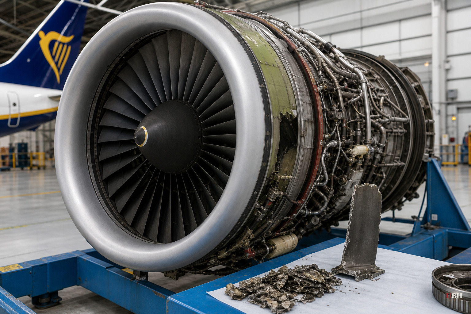 NTSB: Metal Fatigue Cracked Fan Blade Before Ryanair Window Blew Out and Sucked Out a Passenger