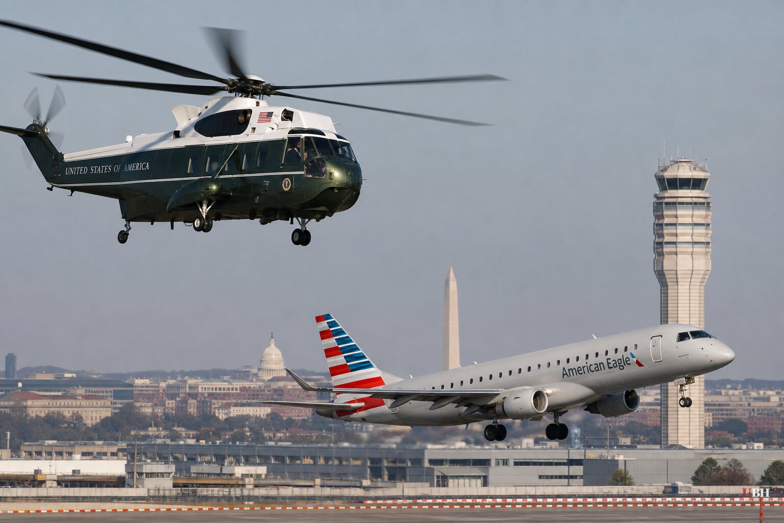 NTSB Report: Controllers Warned Marine One Crew About Radio Failures a Week Before Trump Helicopter's Close Call With Jet