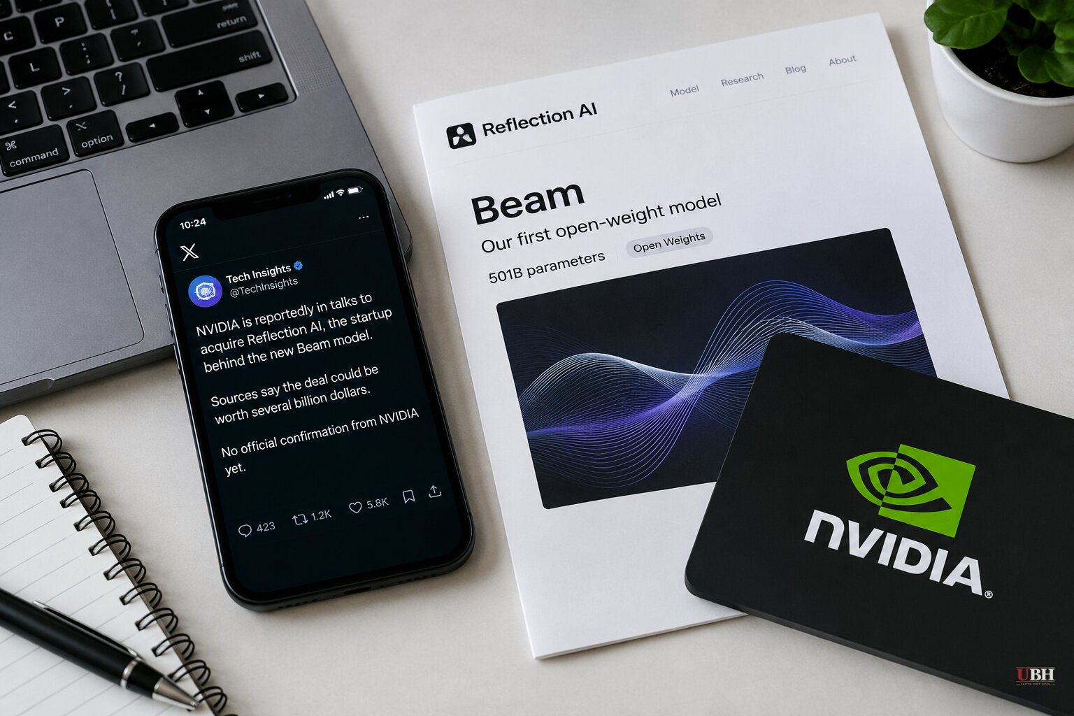 Nvidia-Backed Reflection AI Unveils 501-Billion-Parameter Beam Model as Unconfirmed Buyout Talk Circulates