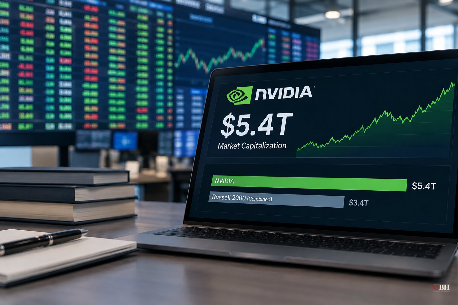 Nvidia's $5.4 Trillion Value Now Tops the Entire Russell 2000 Combined