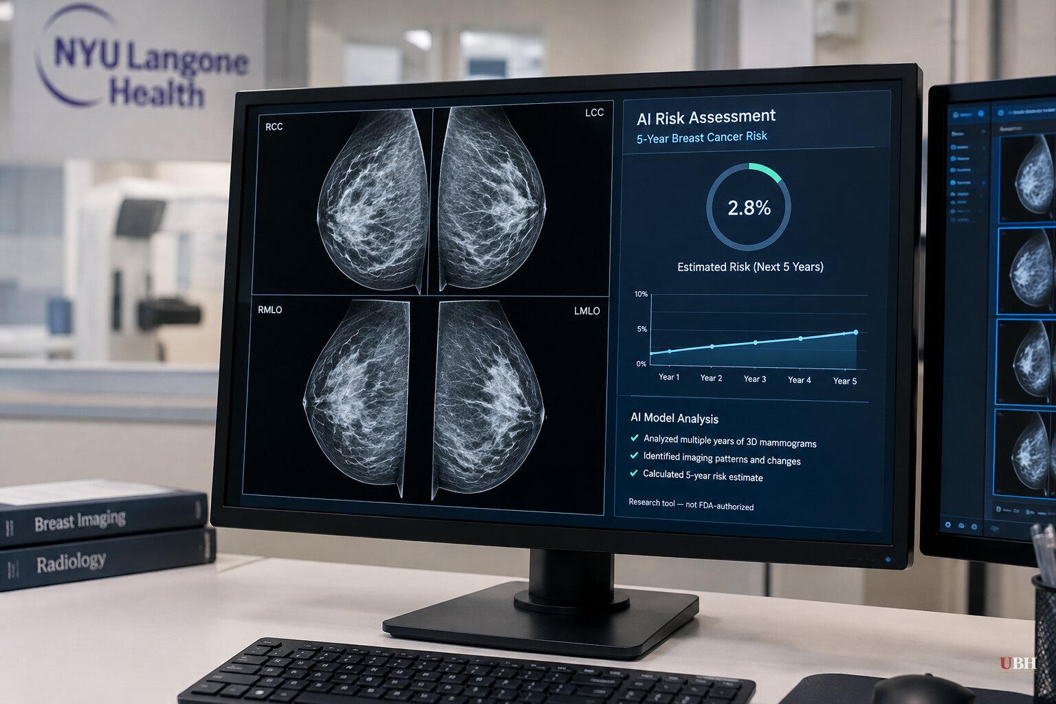 NYU Langone AI Model Estimates Five-Year Breast Cancer Risk From Years of 3D Mammograms