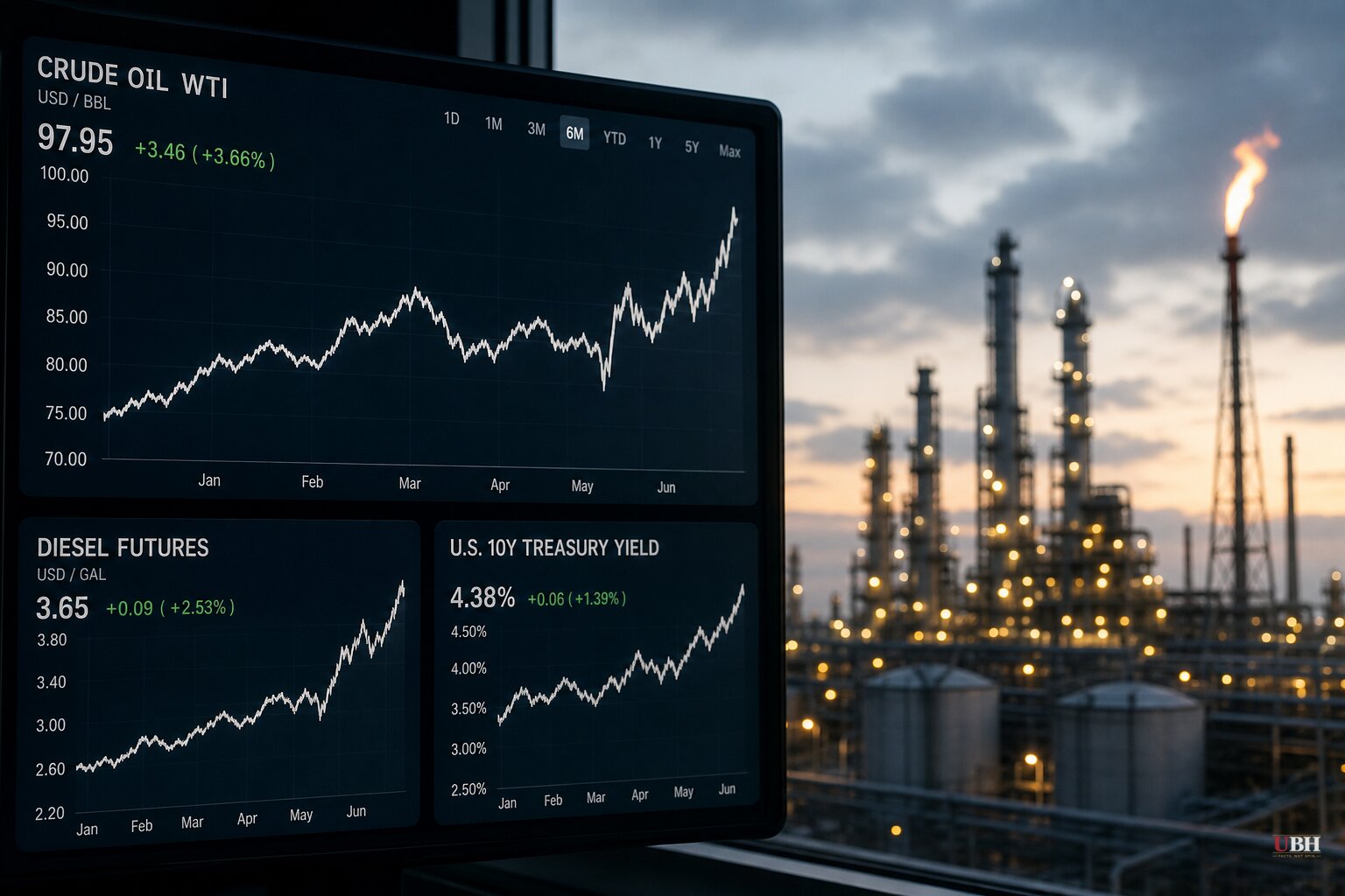 Oil Nears $100 a Barrel as Iran War Escalation Rattles Markets and Bond Yields