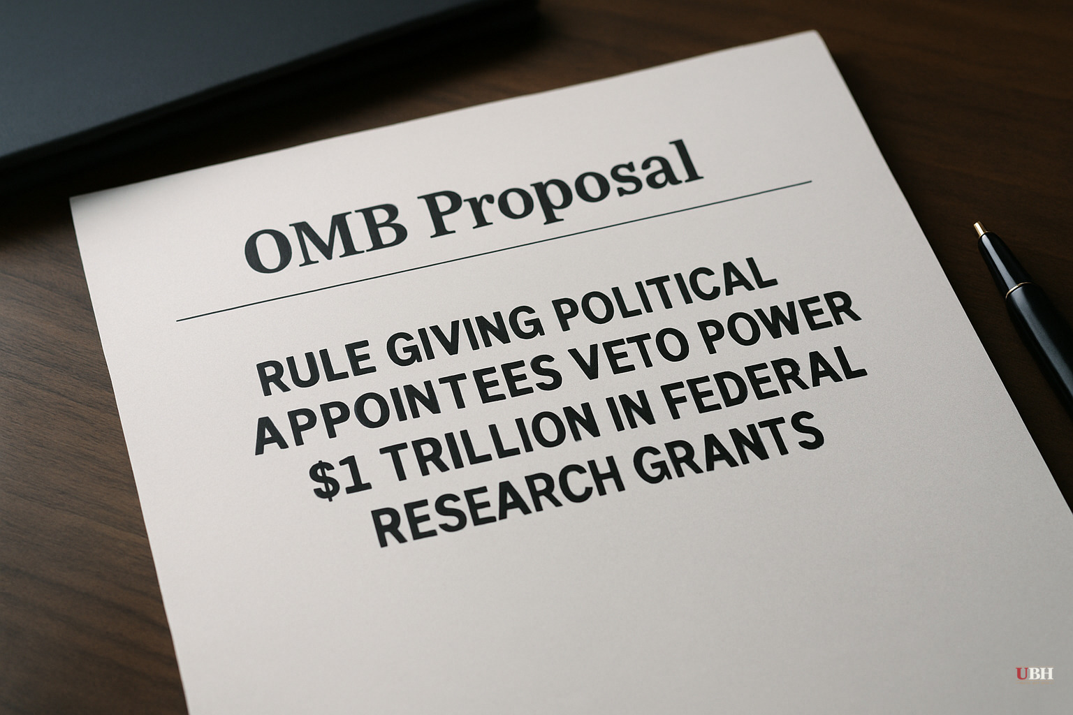 OMB Proposes Rule Giving Political Appointees Veto Power Over $1 Trillion in Federal Research Grants
