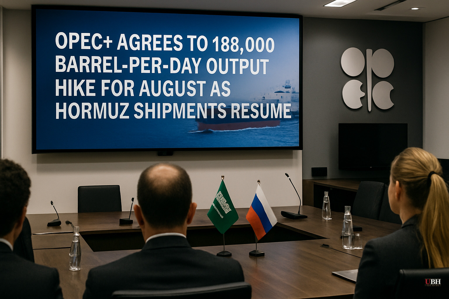 OPEC+ Agrees to 188,000 Barrel-Per-Day Output Hike for August as Hormuz Shipments Resume