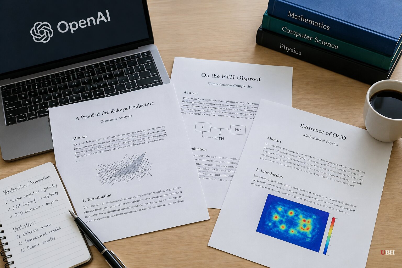 OpenAI Claims Proofs of Kakeya Conjecture, ETH Disproof and QCD Existence, and Hands Checking to Outside Academics