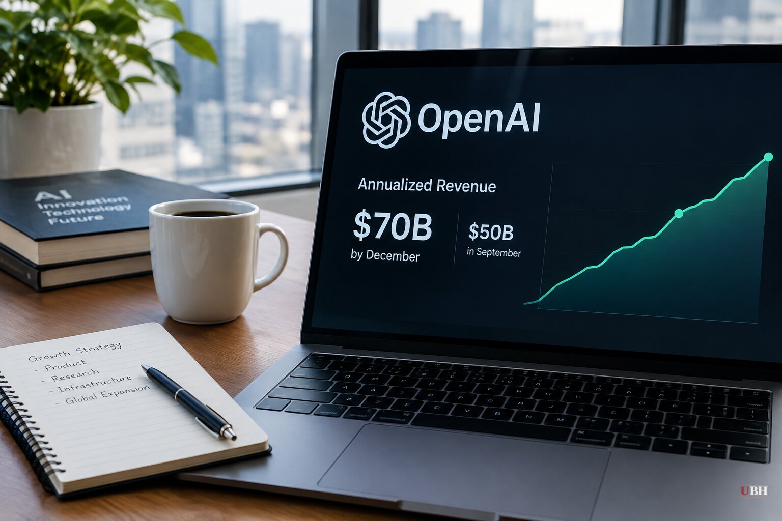 OpenAI Is Projecting $70 Billion in Annualized Revenue by Year-End, Bloomberg Reports, Up From About $50 Billion in September
