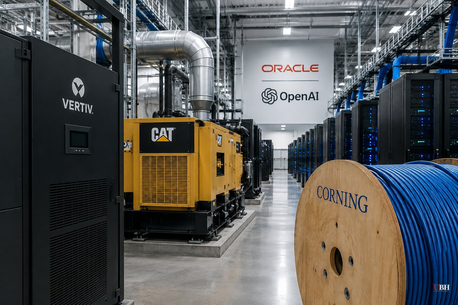Oracle's $300 Billion OpenAI Bet Is Turning Into a Windfall for Vertiv, Caterpillar and Corning