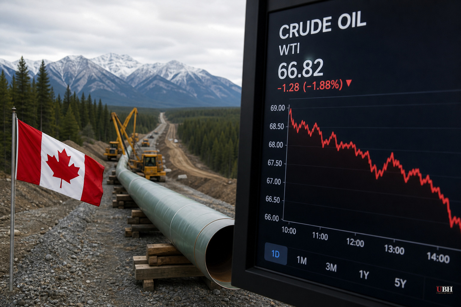 Ottawa Advances 'National Interest' Label for Alberta Oil Pipeline as Oil Slides on Hormuz Deal Hopes