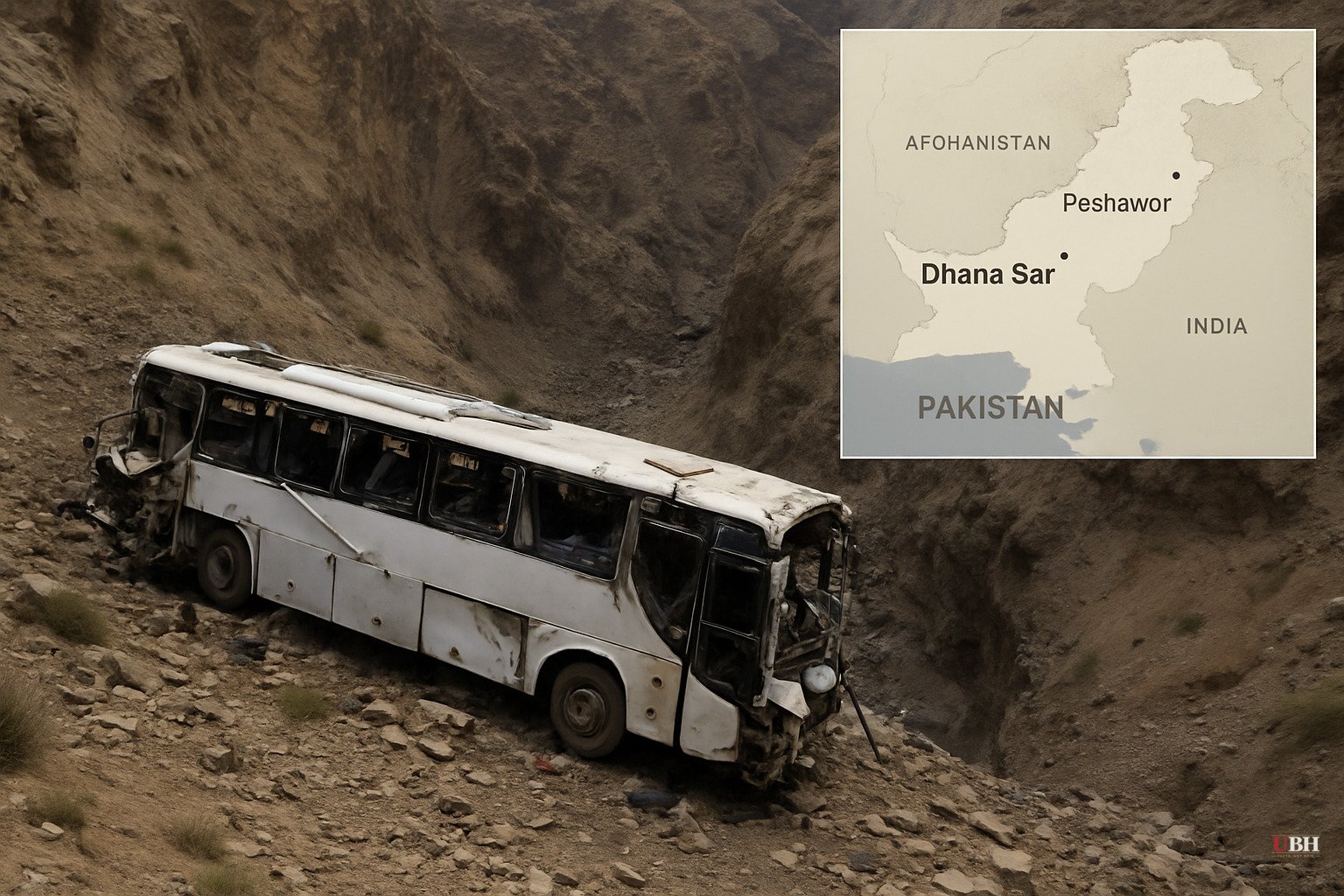 Overcrowded Bus Plunges 70 Feet Into Pakistani Ravine, Killing 40 Including Women and Children
