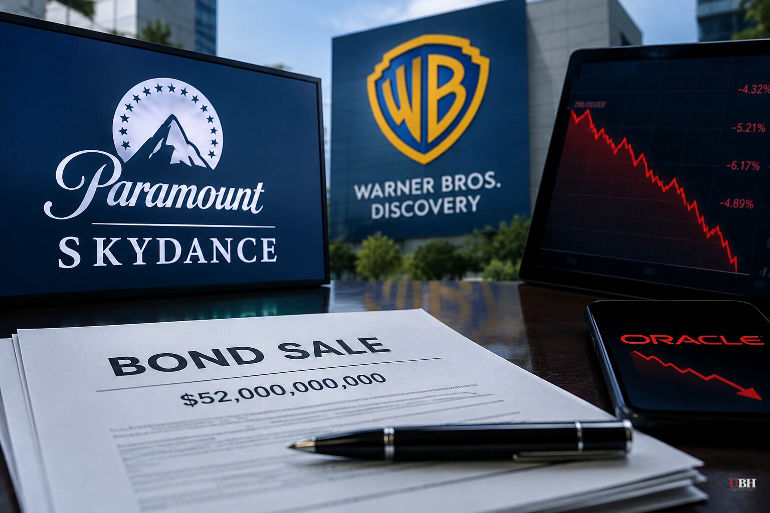 Paramount Skydance's $52 Billion Bond Sale Sours Within Hours, Pulling Oracle's Credit Down With It
