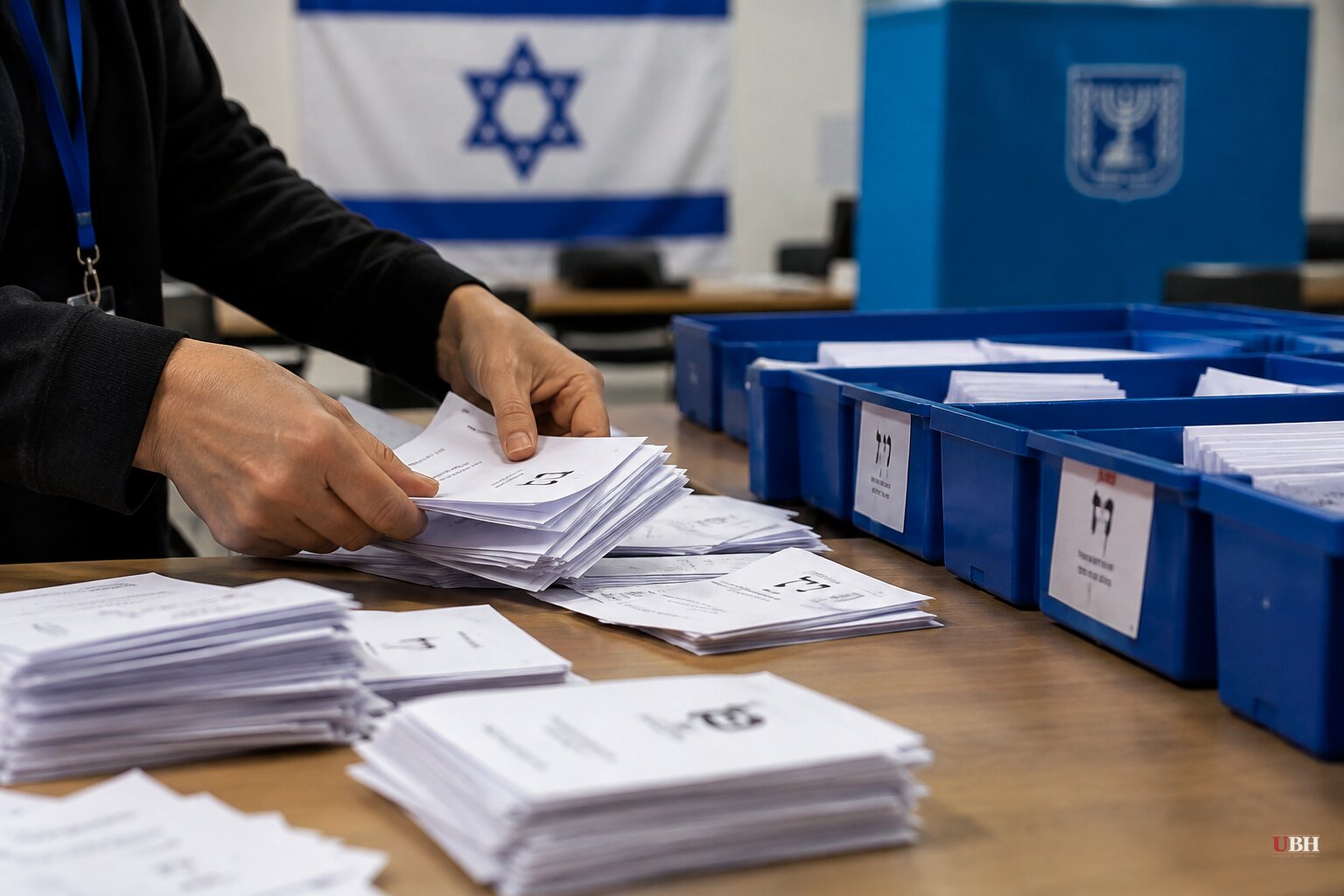 Partial Israeli Count Puts Netanyahu Bloc at 56 Seats to Eisenkot's 48, Still Short of 61