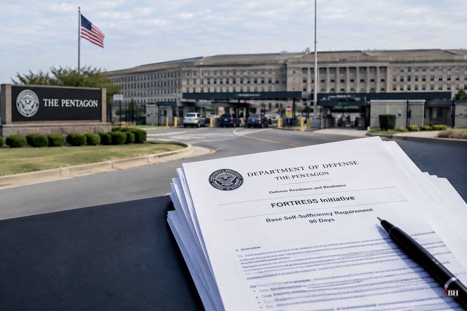 Pentagon Documents Describe 90-Day Self-Sufficiency Requirement for Major U.S. Bases Under FORTRESS