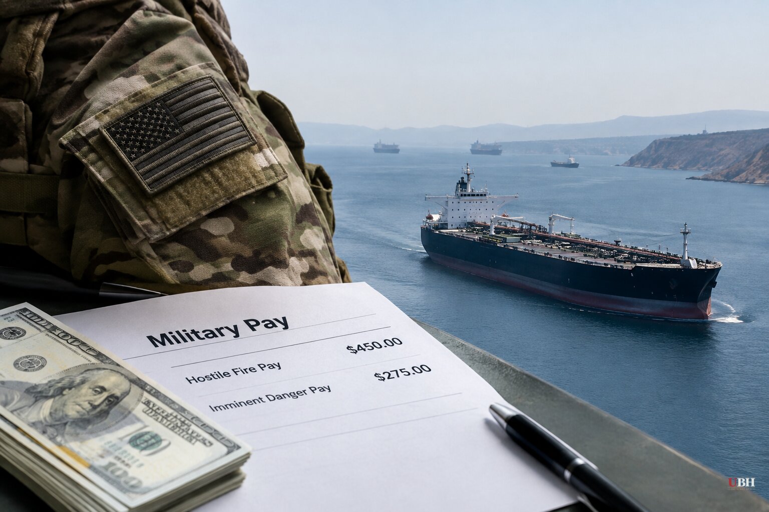 Pentagon Raises Hostile Fire Pay to $450 a Month, First Increase Since 2002, as Hormuz Oil Flows Near 80% of Prewar Level