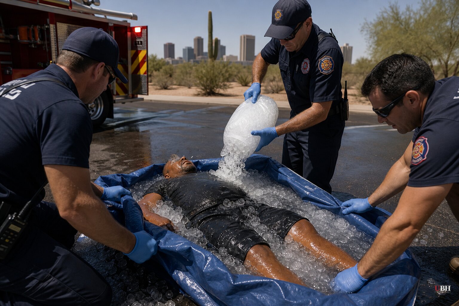 Phoenix Firefighters Use Ice Immersion Bags to Cut Heatstroke Deaths as Temperatures Hit 115°F