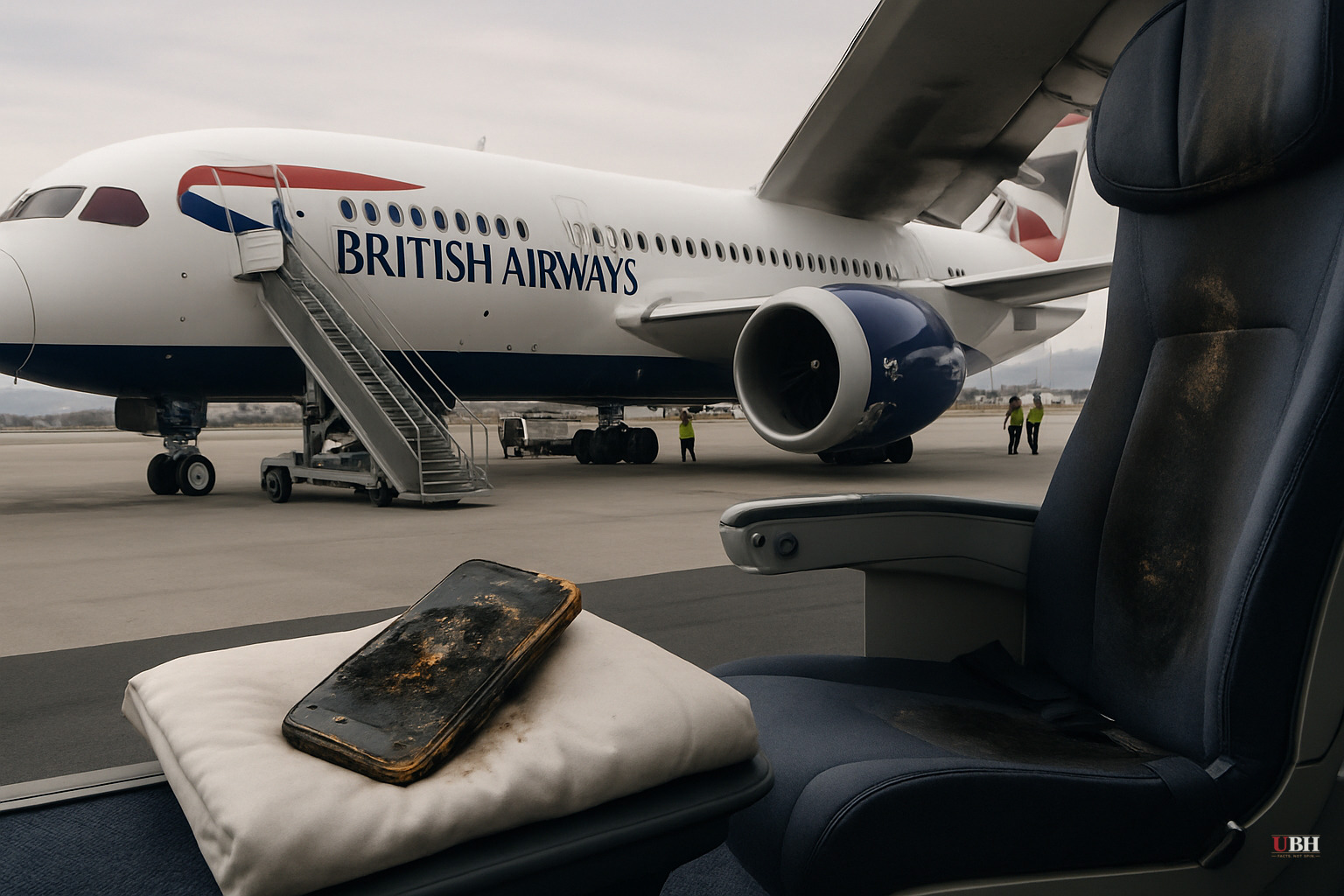 Phone Fire Scorches British Airways Cabin Mid-Flight. Plane Lands Safely in Las Vegas.