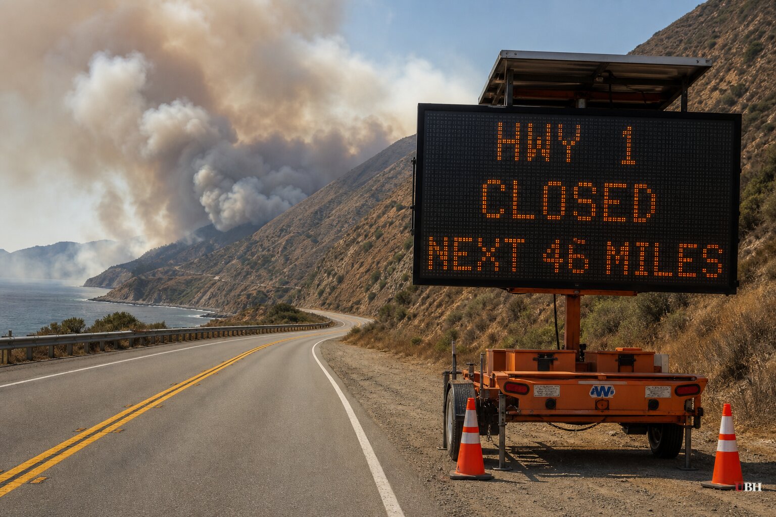 Plaskett Fire Near Big Sur Explodes to Nearly 6,000 Acres, Shuts Down 46 Miles of Highway 1