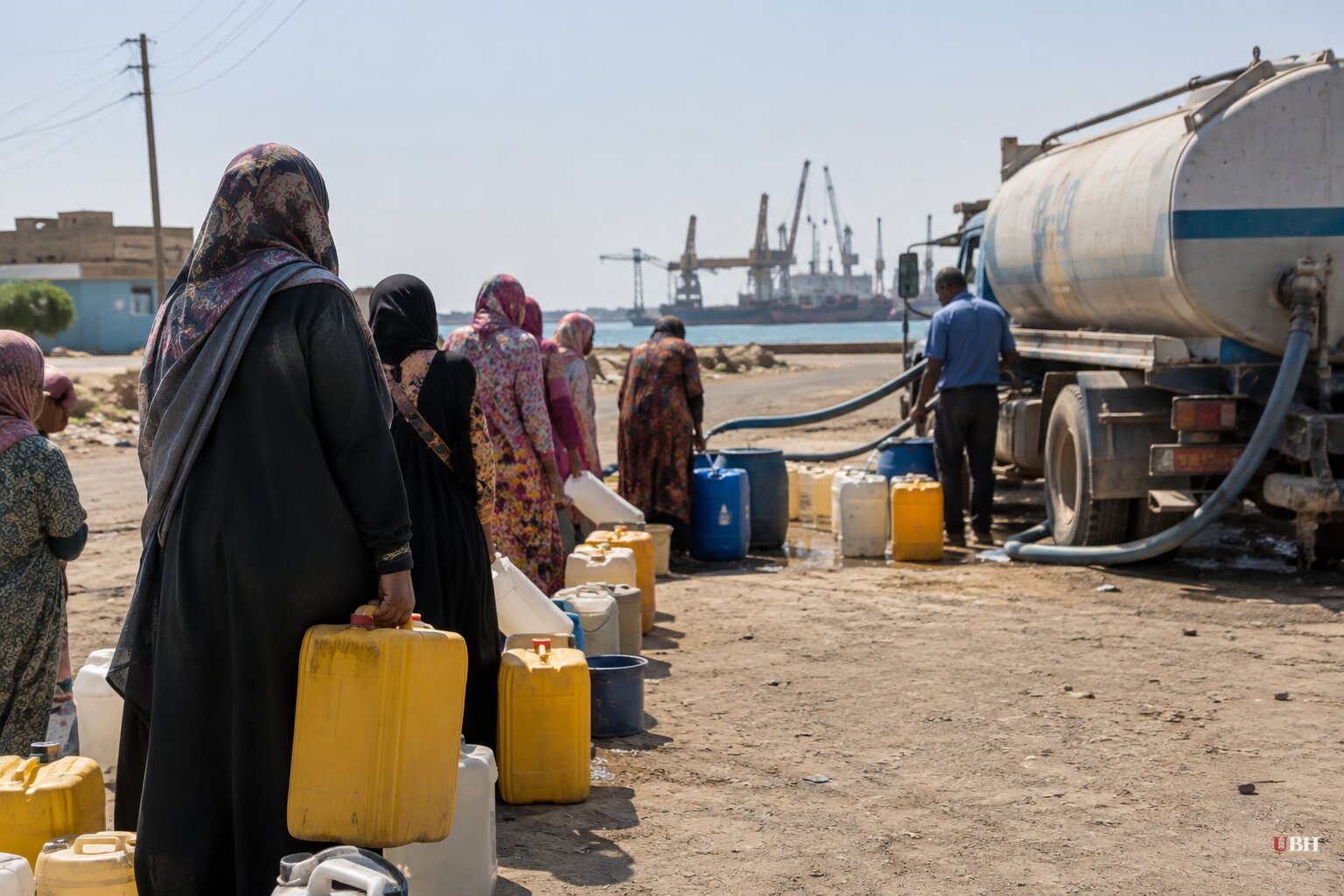 Port Sudan water supply meets under 40% of demand, and one mother spends her entire salary on it