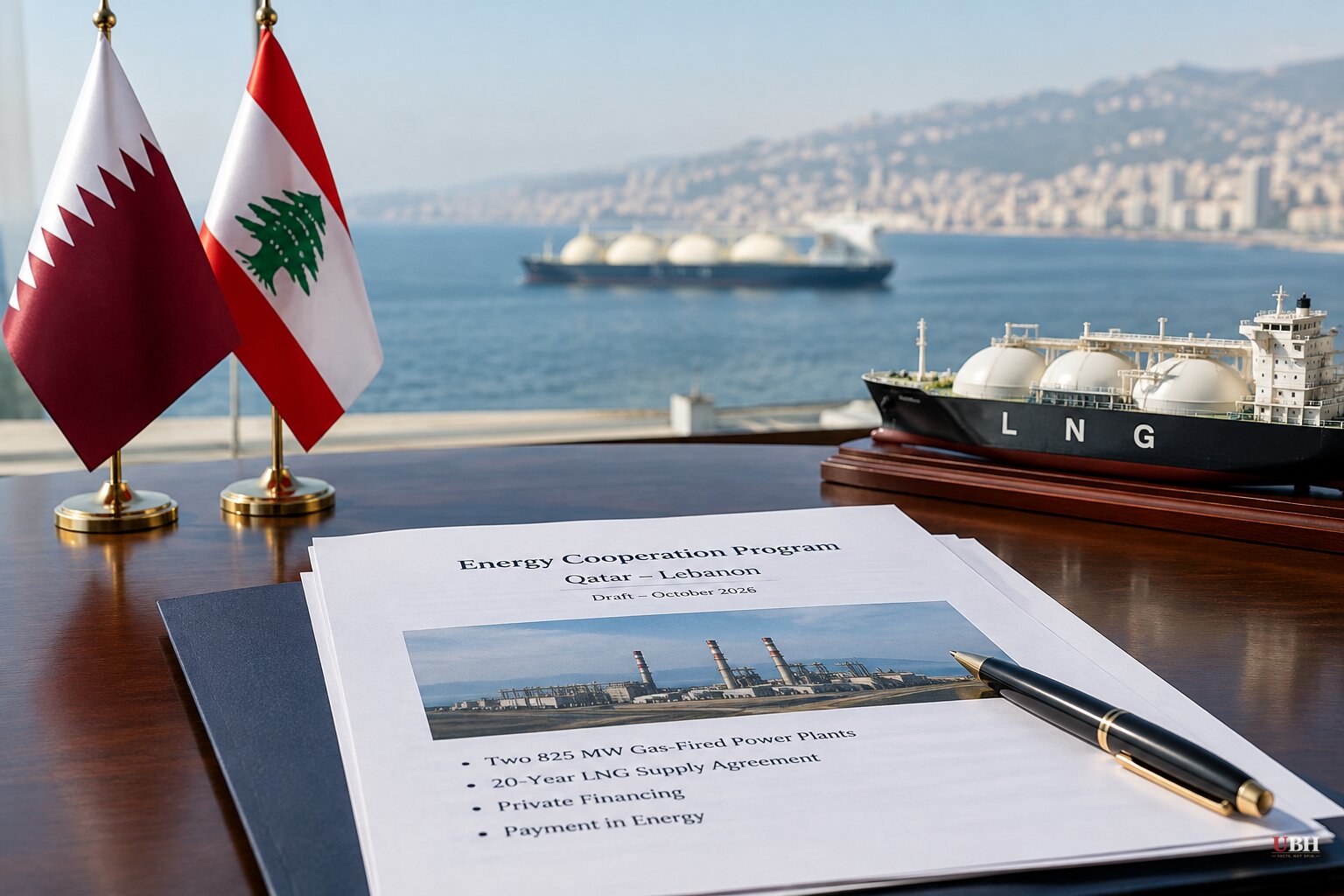 Qatar Proposes Two 825-Megawatt Gas Plants and 20-Year LNG Deal for Lebanon, Draft Document Shows