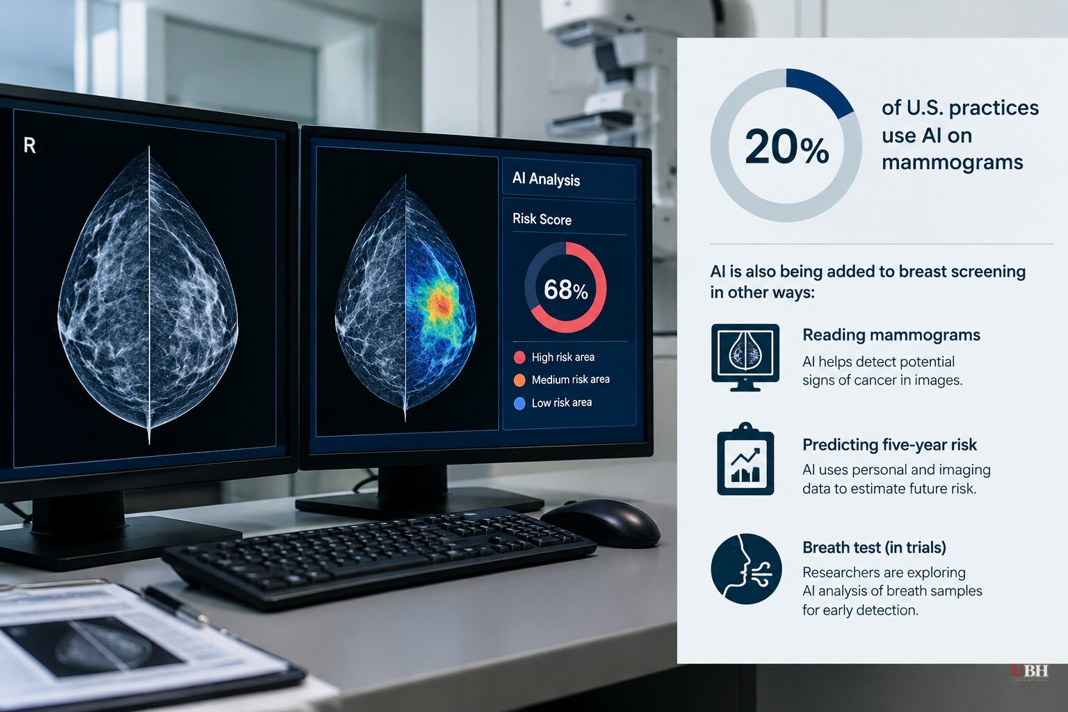 Radiologist Says Only 20% of U.S. Practices Use AI on Mammograms as New Risk-Prediction Tools Arrive