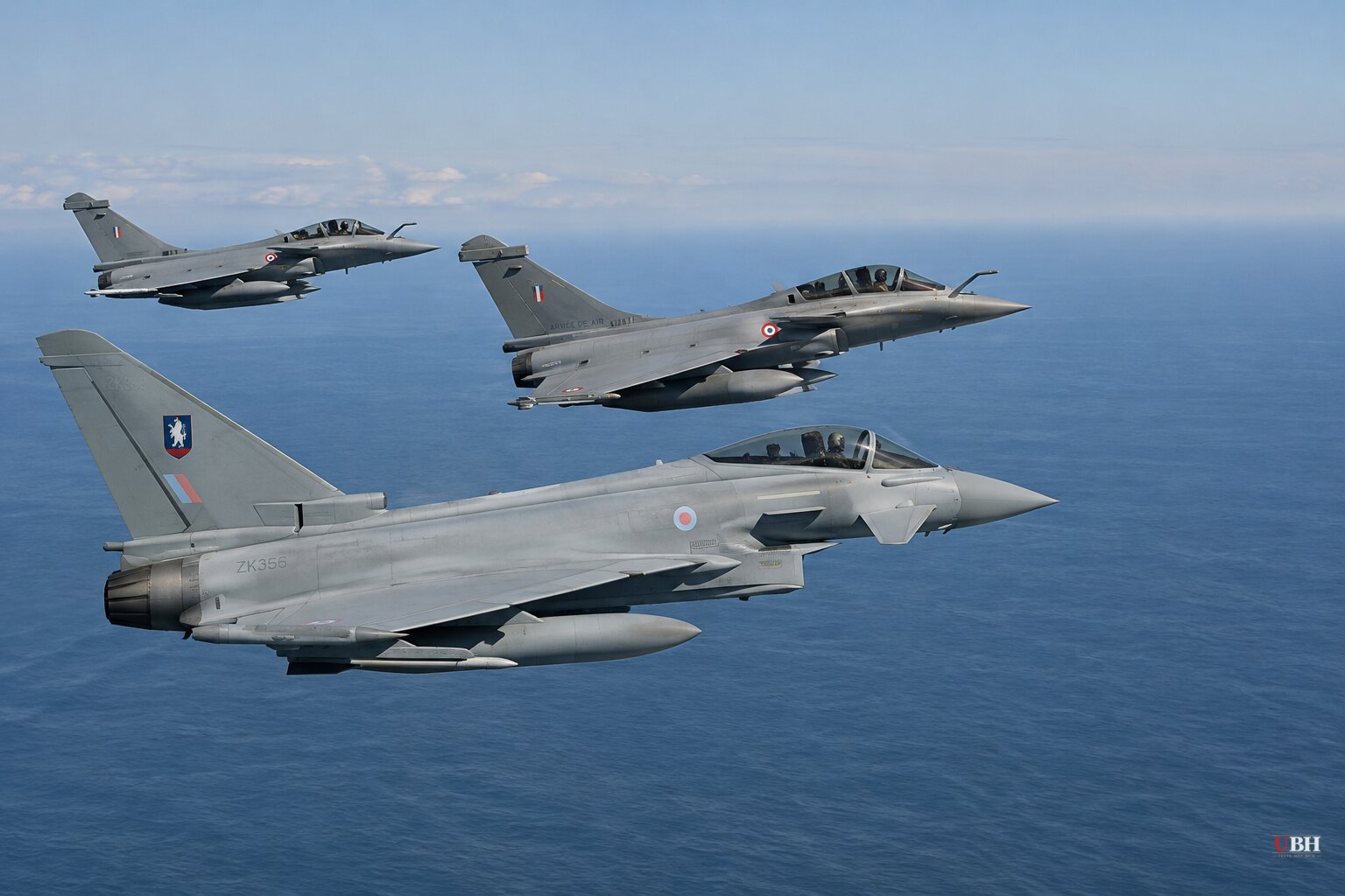 RAF Typhoons Escort French Rafales in First Joint Nuclear-Strike Exercise