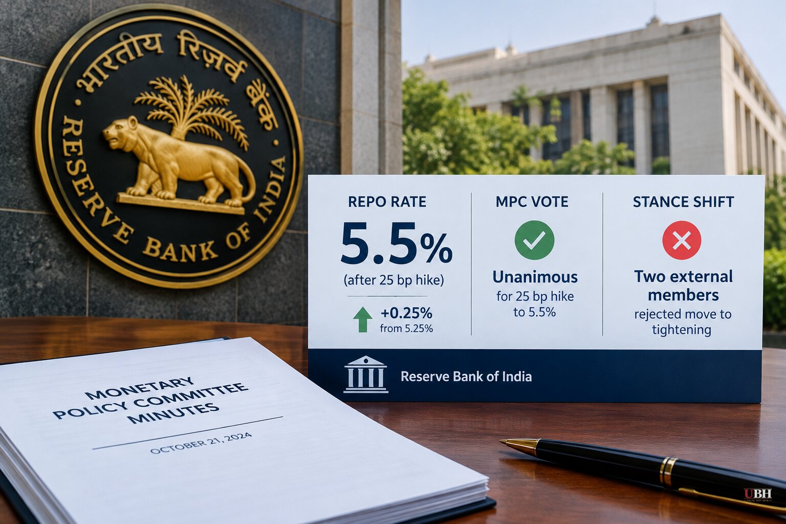 RBI Minutes: MPC Voted Unanimously for 25 bp Hike, but Two External Members Rejected the Shift to Tightening