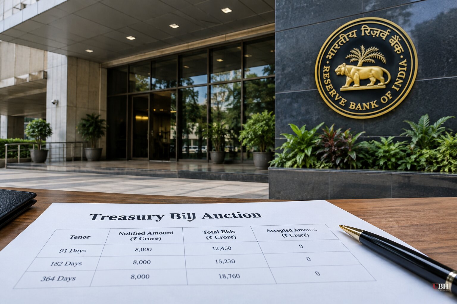 RBI Rejects All Bids at Rs 23,000 Crore Treasury Bill Auction as Yields Climb