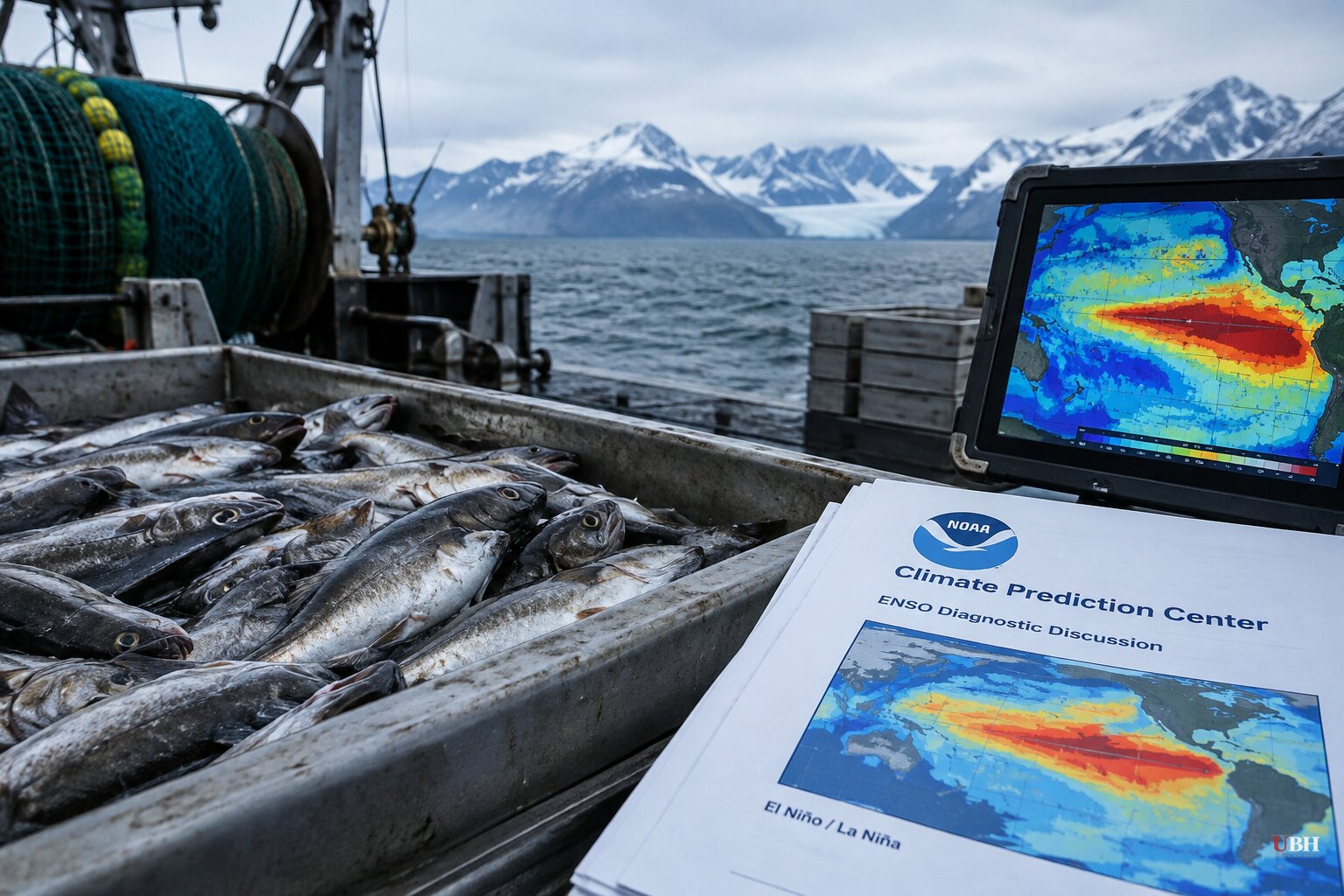 Record El Niño Bears Down on Alaska Fisheries as NOAA Cuts Research and the Pentagon Ramps Up Arctic Drills