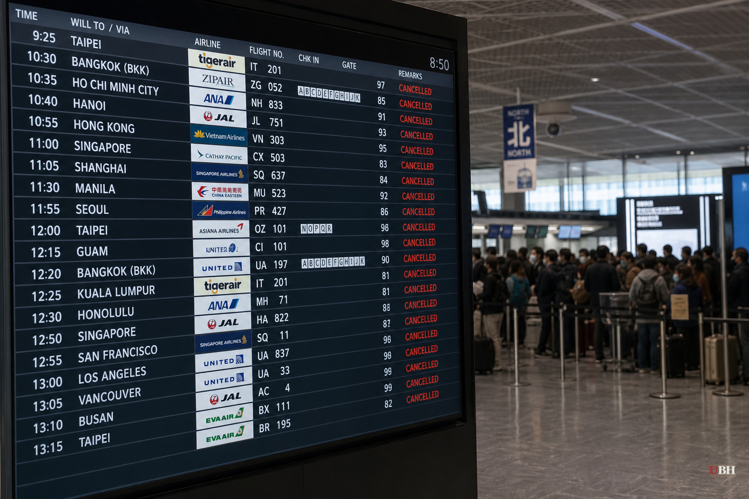 Record Rain Kills at Least Four in Chiba, Japan, Strands Thousands at Narita Airport