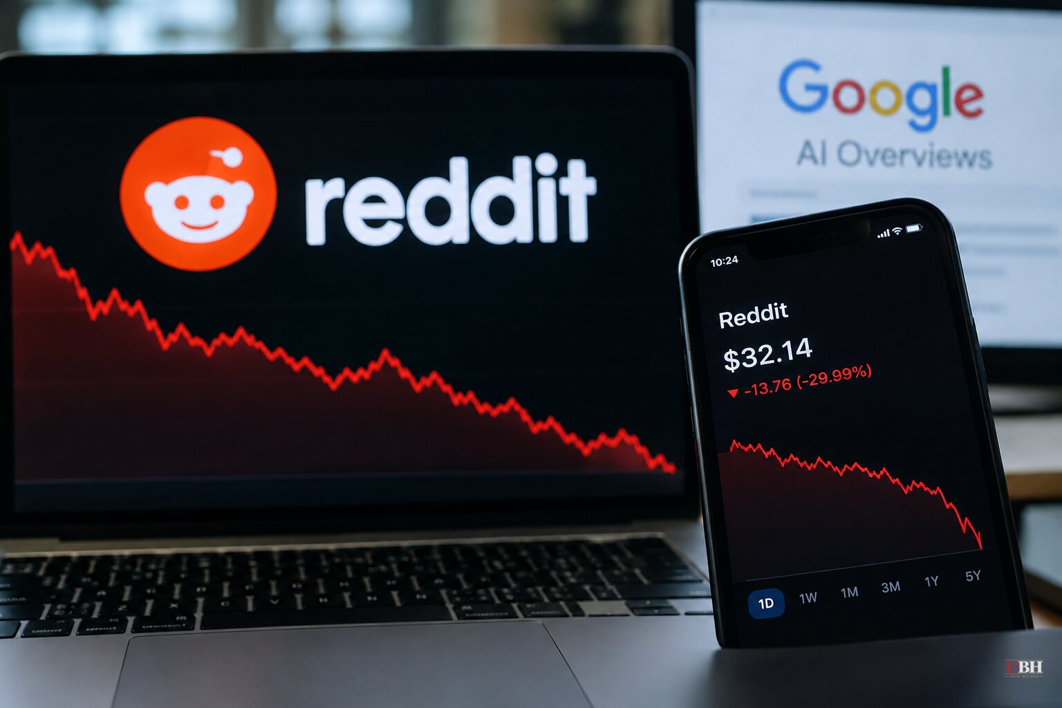 Reddit Shares Fall About 30% After CEO Says Google AI Overviews Are 'Not Traffic Drivers'