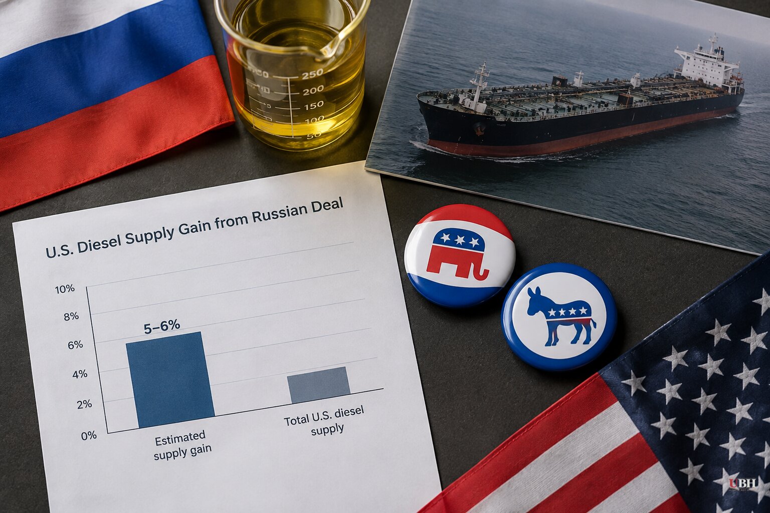 Republicans and Democrats Criticize Trump's Russian Diesel Deal as Analyst Pegs Supply Gain at 5-6%