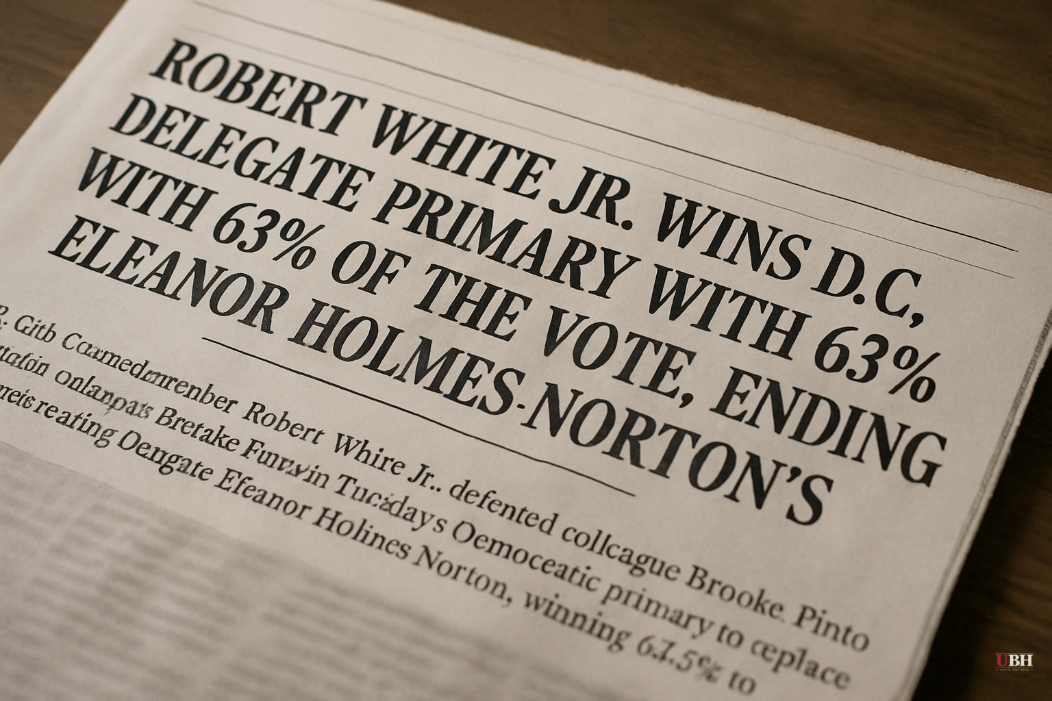 Robert White Jr. Wins D.C. Congressional Delegate Primary With 63% of the Vote, Ending Eleanor Holmes Norton's 35-Year Tenure