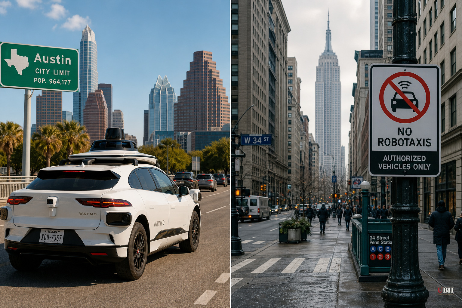 Robotaxis Run Free in Red States While Blue Cities Keep Waymo Off the Road