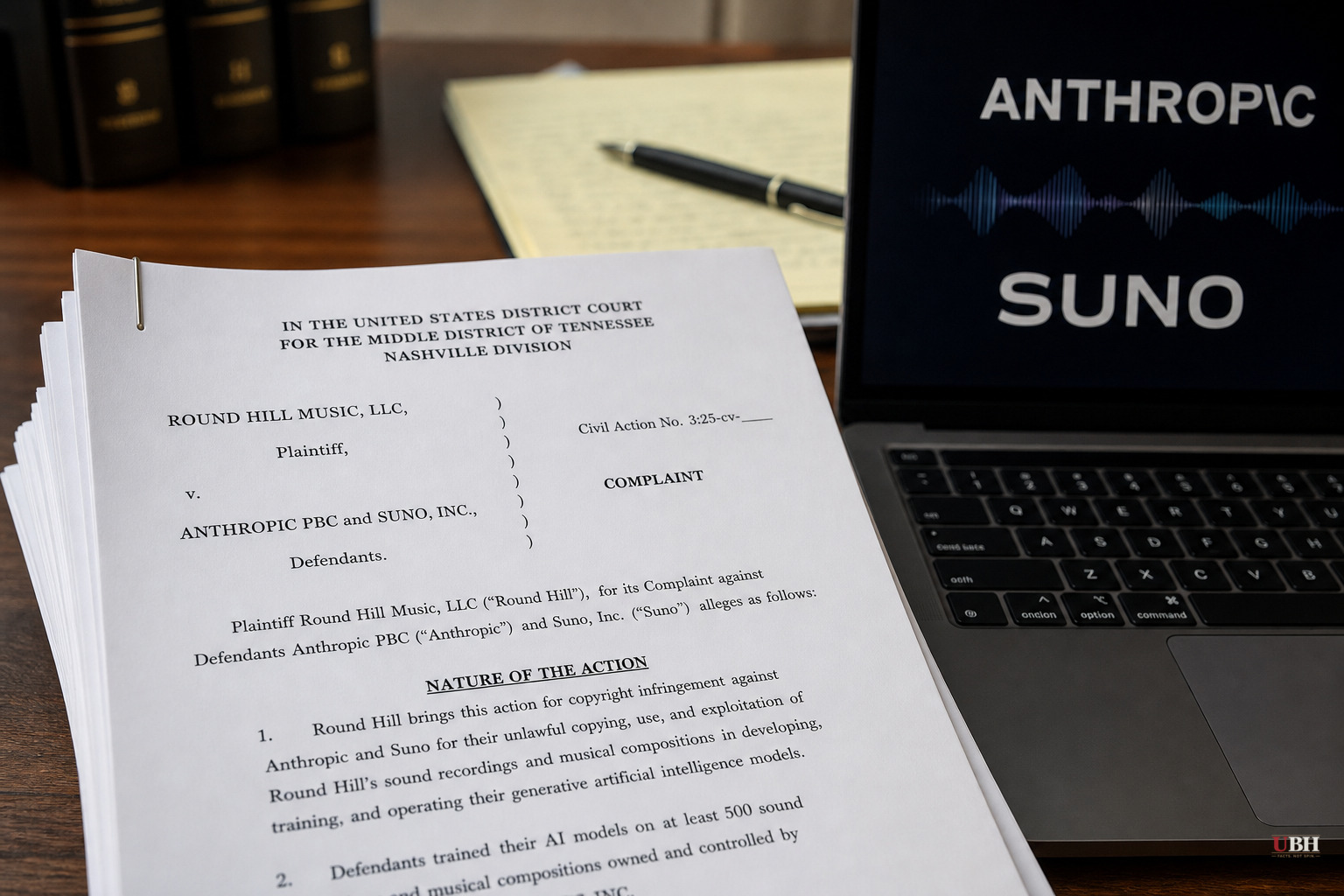 Round Hill Music Sues Anthropic and Suno, Says $1 Billion in Damages Possible