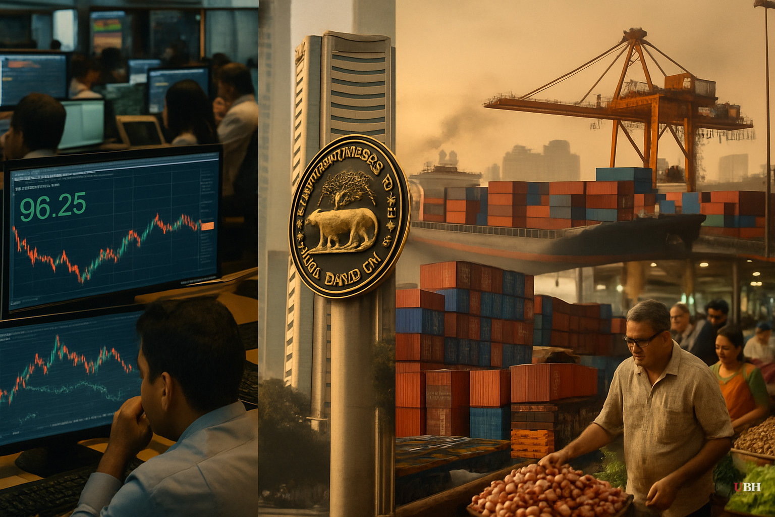 Rupee Hovers Near 96.3 Per Dollar, One-Year Forward Rate Crosses 100 — RBI Weighing Rate Hike as Global Funds Flee