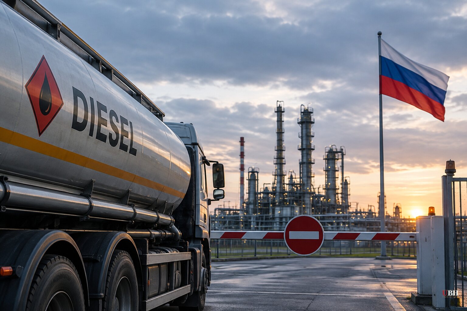 Russia Extends Diesel Export Ban as Ukrainian Refinery Strikes Drain Kremlin Coffers