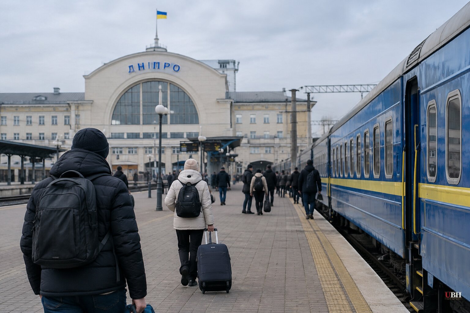 Russian drone strike on Dnipro rail platform kills 14, Ukrainian officials say