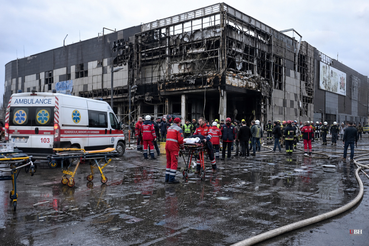 Russian Drones Hit Shopping Mall in Zelensky's Hometown Twice, Killing 16, Wounding 130