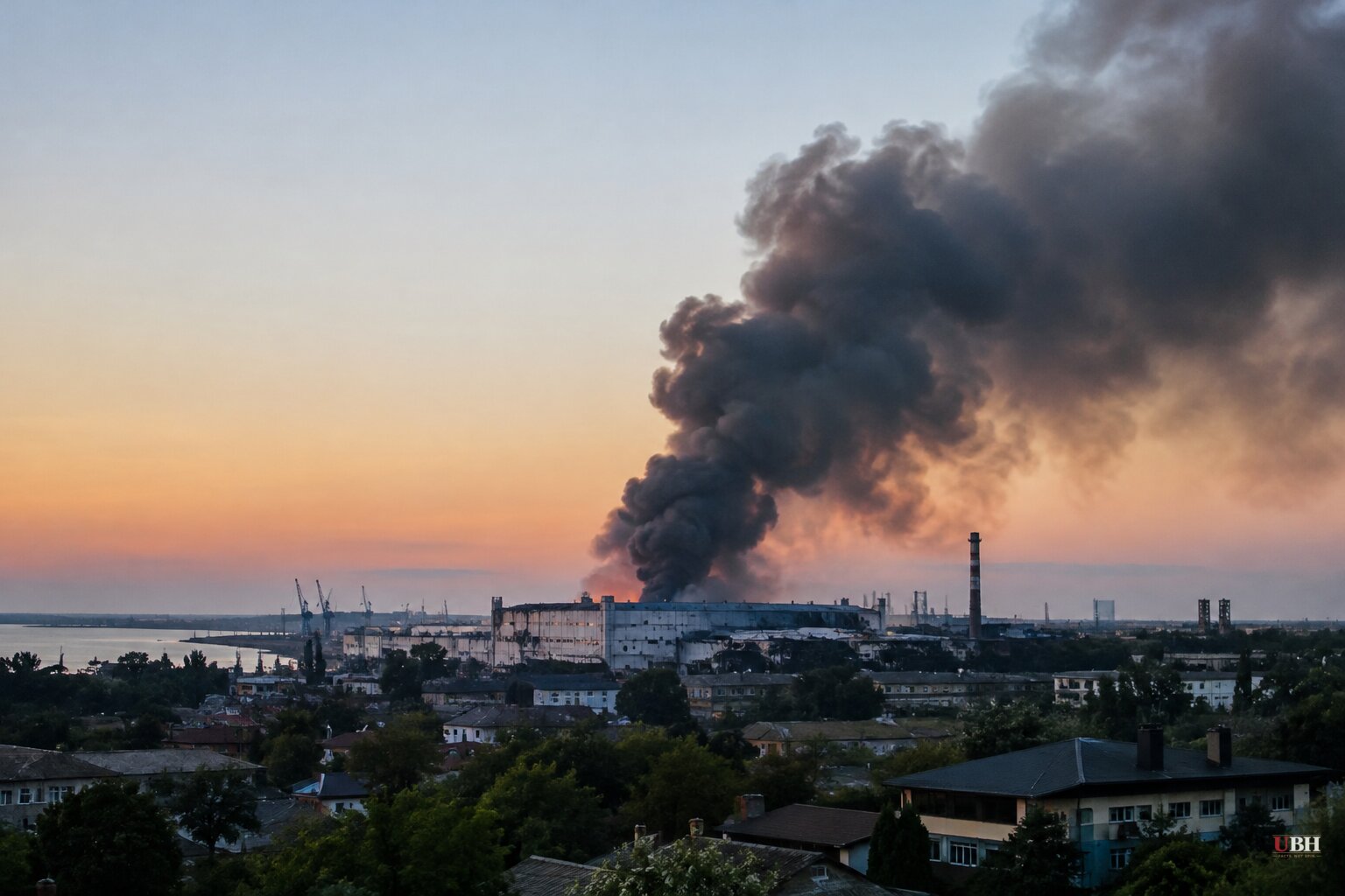 Russian Strikes Set Factory and Business on Fire in Odesa and Zaporizhzhia, Four Injured in Odesa Region