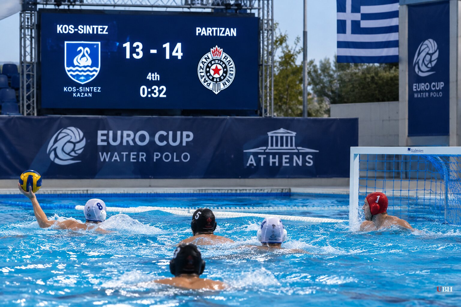 Russia's Kos-Sintez Kazan Loses 14-13 to Partizan in Athens as Greece Keeps Russian Flags and Anthem Out of the Pool