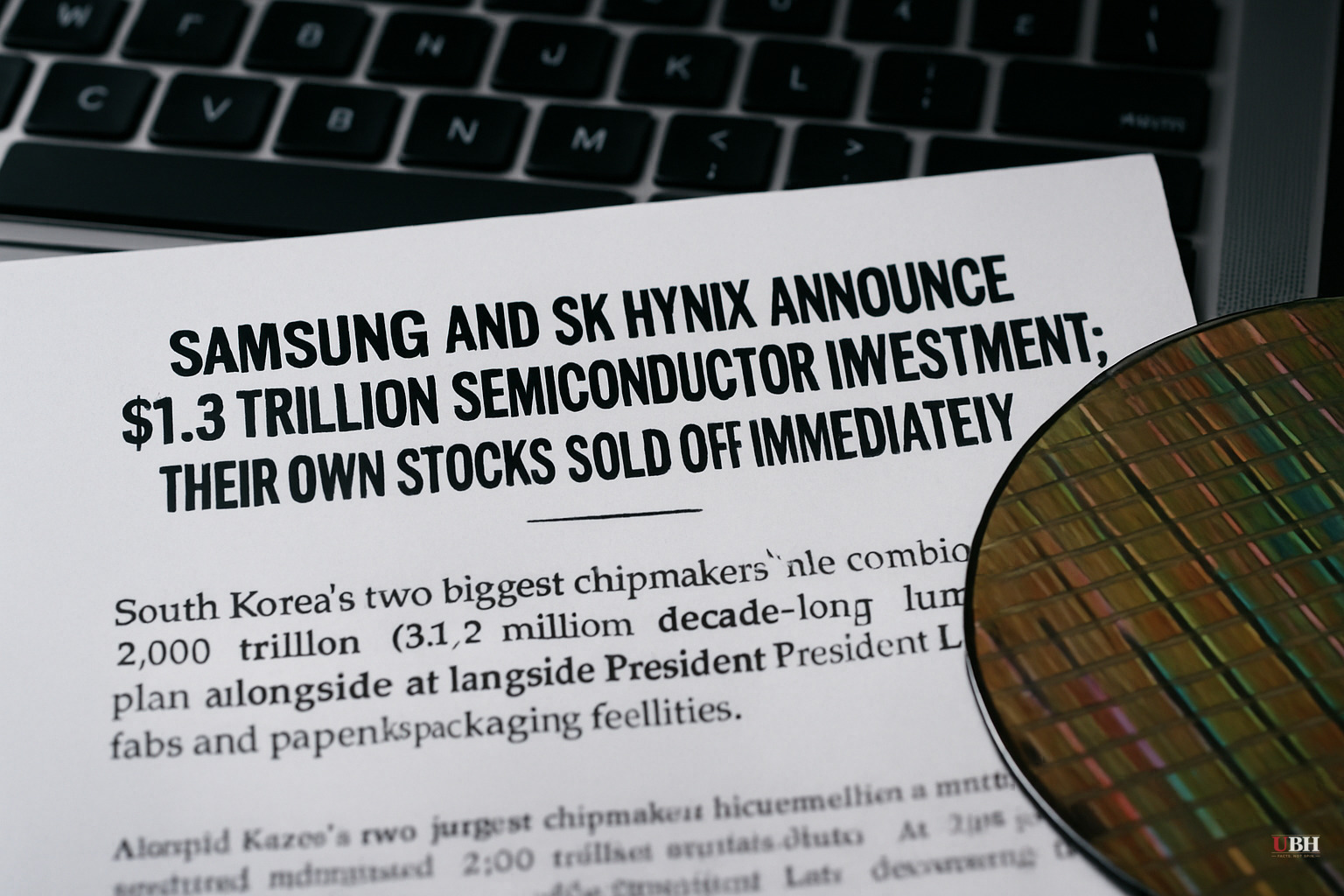 Samsung and SK Hynix Announce $1.3 Trillion Semiconductor Investment. Their Own Stocks Sold Off Immediately.