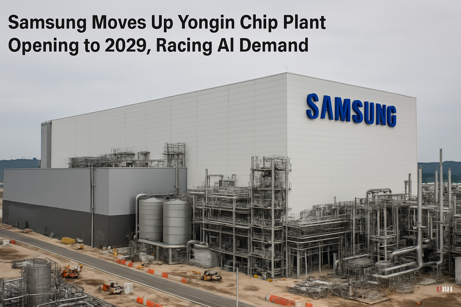 Samsung Moves Up Yongin Chip Plant Opening to 2029, Racing AI Demand